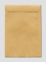 Image showing Large A4 brown paper enveloppe mockup template