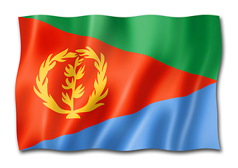 Image showing Eritrean flag isolated on white