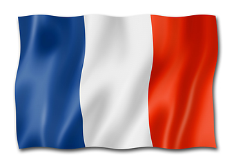 Image showing French flag isolated on white