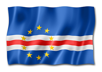 Image showing Cape Verde flag isolated on white