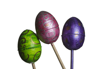 Image showing Decorated easter egg