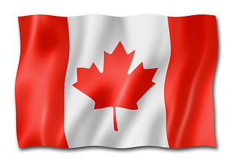 Image showing Canadian flag isolated on white