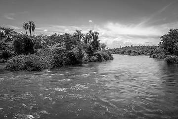 Image showing Parana river at iguazu falls