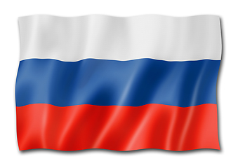 Image showing Russian flag isolated on white
