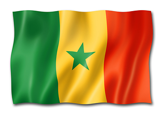 Image showing Senegalese flag isolated on white