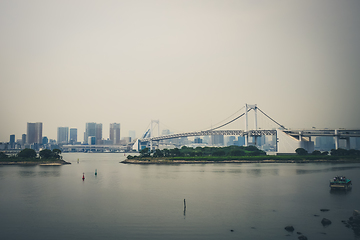 Image showing Rainbow bridge, Tokyo, Japan