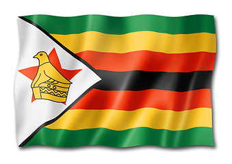 Image showing Zimbabwe flag isolated on white
