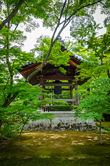 Image showing Bell pavilion in Kinkaku-ji temple, Kyoto, Japan