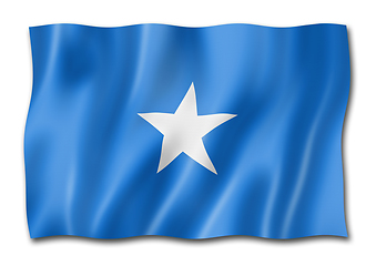 Image showing Somalian flag isolated on white