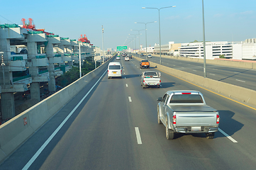 Image showing Traffic on Bangkok highway