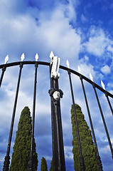 Image showing Old iron gate