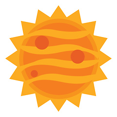 Image showing Two Suns vector color illustration.