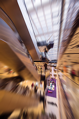 Image showing Abstract blur of beautiful luxury shopping mall