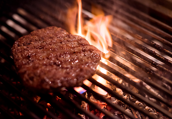 Image showing delicious grilled meat on barbecue