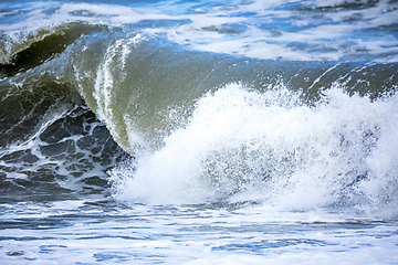 Image showing stormy ocean scenery background