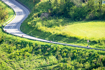 Image showing a winding road in south germany