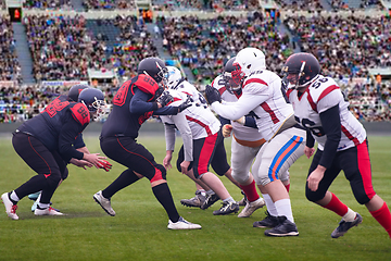 Image showing professional american football mach