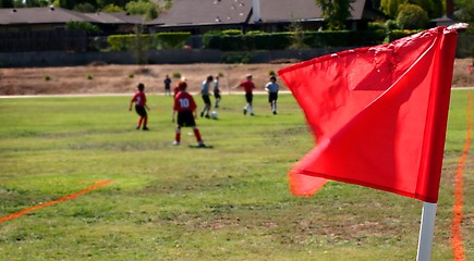 Image showing Soccer Corner With Players