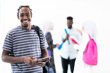 Image showing young  african student