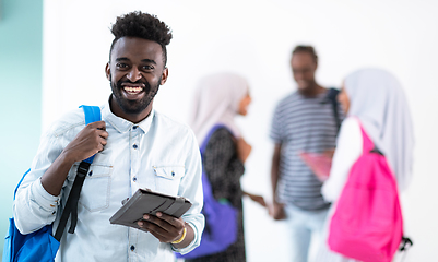 Image showing young  african student