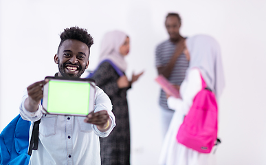 Image showing young  african student