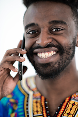 Image showing amfrican mal on phone