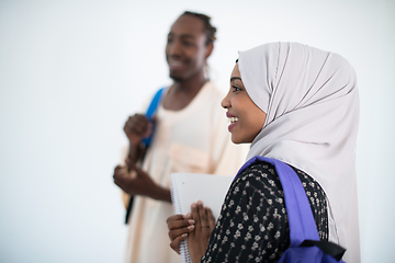 Image showing group of happy african students