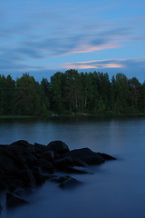 Image showing Lake in the evening