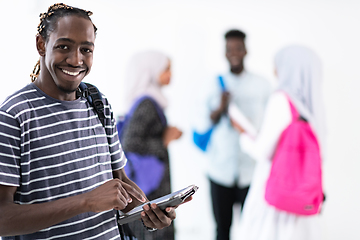 Image showing young  african student