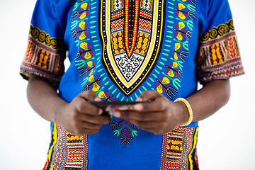 Image showing amfrican mal on phone