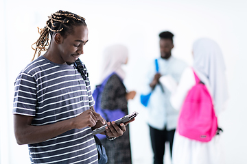 Image showing young  african student