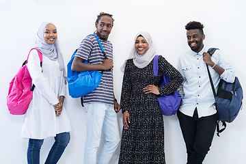 Image showing african students group