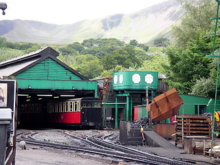 Image showing snowdonia mountain railway