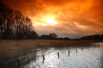 Image showing Sjaelsoe lake denmark