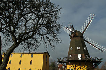 Image showing Wind mill in Horsholm, denmark