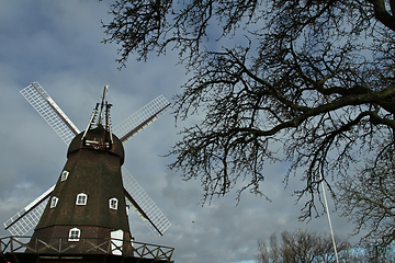 Image showing Wind mill in Horsholm, denmark