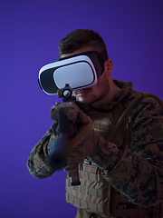 Image showing soldier virtual reality