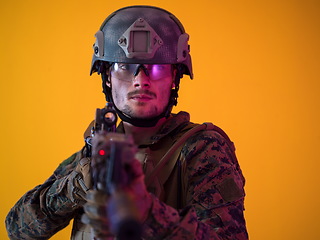 Image showing soldier aiming