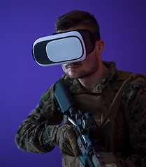 Image showing soldier virtual reality