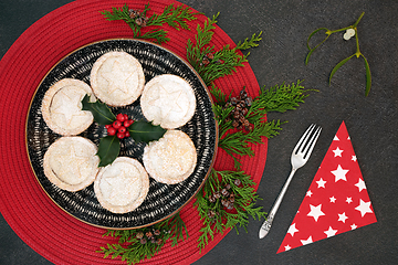 Image showing Homemade Mince Pies for Christmas