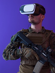 Image showing soldier virtual reality