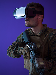 Image showing soldier virtual reality