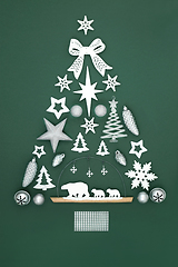 Image showing Christmas Tree Abstract for the Festive Season