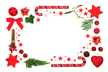 Image showing Christmas Fun Abstract Background Border