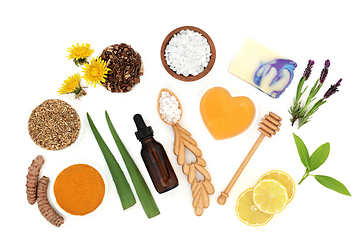 Image showing Alternative Natural Skin Care Beauty Treatment Products