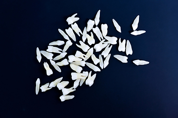 Image showing White teeth on blue background