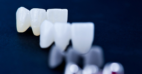 Image showing different types of dental tooth crowns