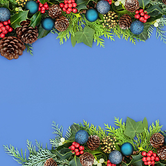 Image showing Seasonal Christmas Border Background 