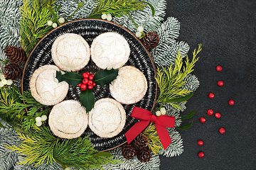 Image showing Festive Homemade Christmas Mince Pies