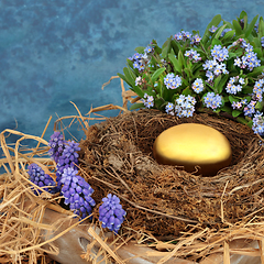 Image showing Golden Nest Egg for Retirement